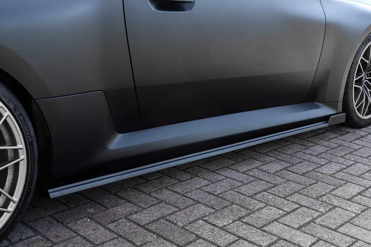 Seitenschweller mit Wing vorne aus ABS für BMW M2 G87 - Ingo Noak Tuning