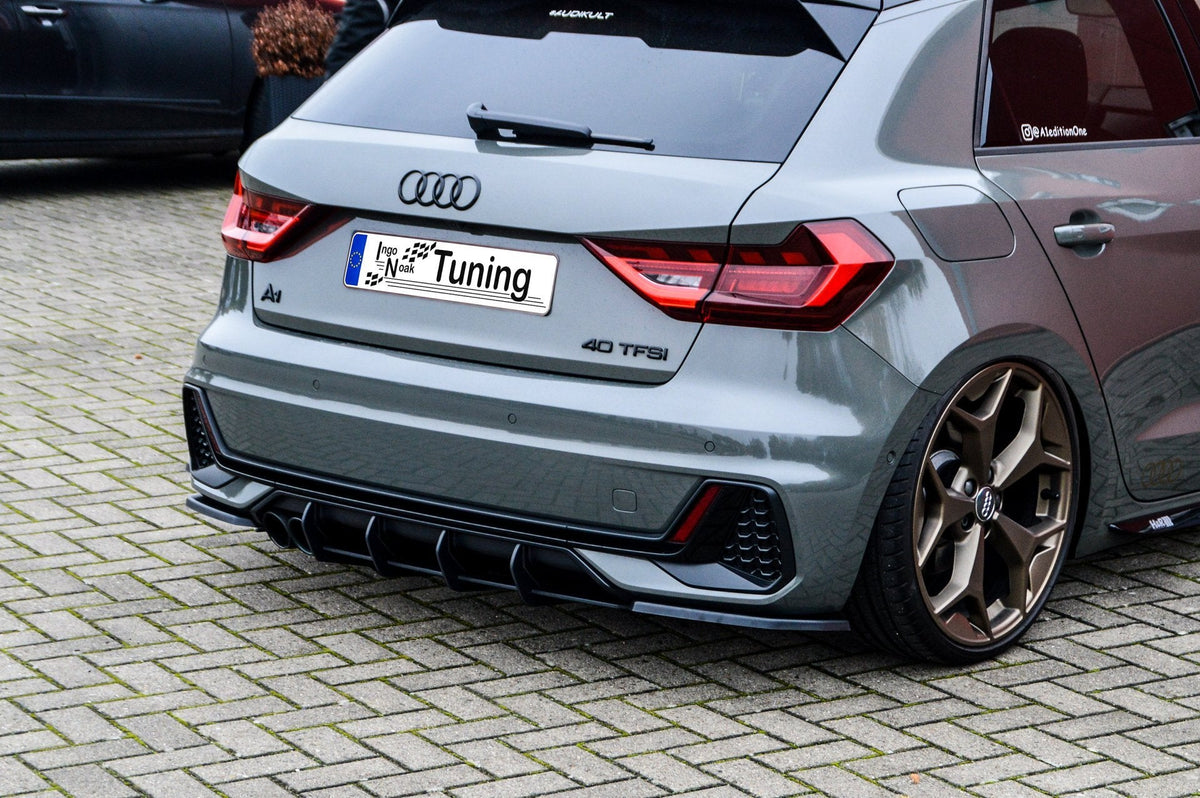 Gefräster Heckansatz + Seitenteile für Audi A1 GB Sportback S-Line ab Bj.2018- - Ingo Noak Tuning