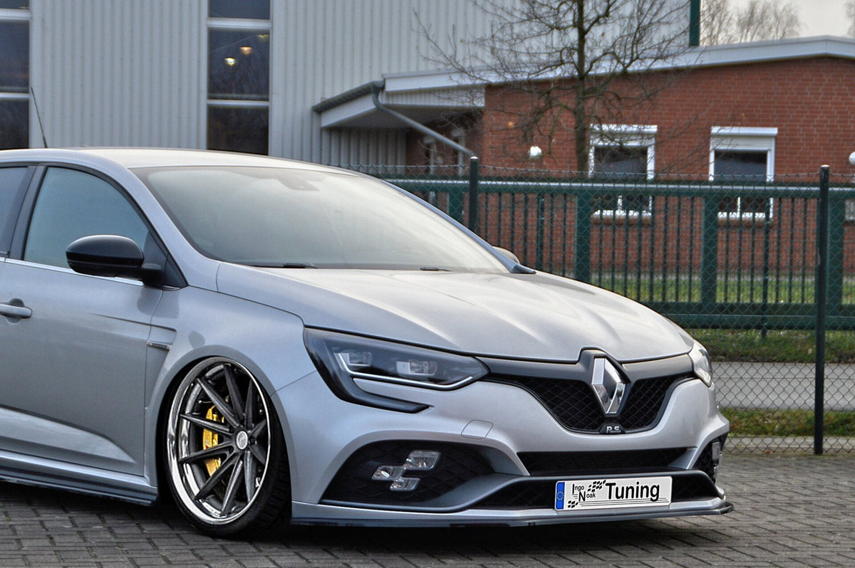 Frontspoilerlippe für Renault Megane 4 RS Facelift, Ingo Noak Tuning, aerodynamisches Auto-Upgrade, sichtbare Frontlippe im Bild