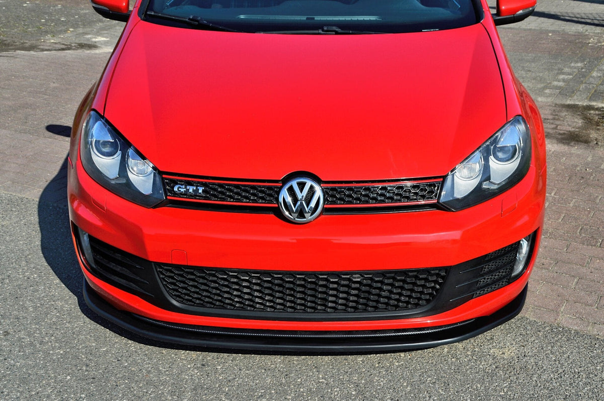 Frontspoilerlippe für VW Golf 6 GTI+GTD, Ingo Noak Tuning, aus hochwertigem Material, im schwarzen Design.