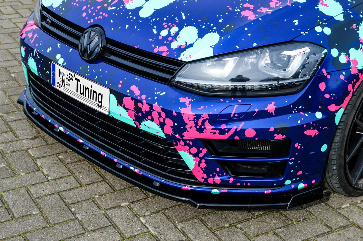 Cup Frontspoilerlippe mit Wing für VW Golf 7 R+ R-Line AU - Ingo Noak Tuning