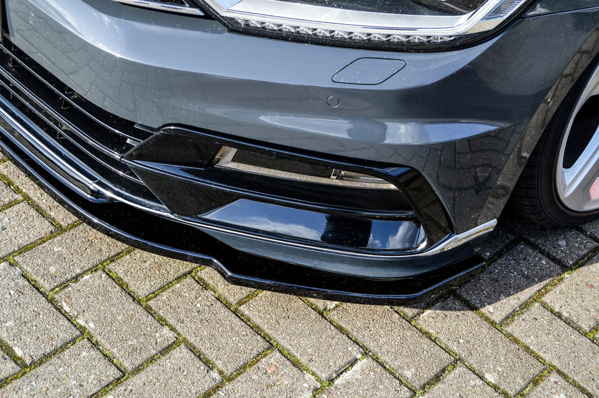 Vordere Spoilerlippe für VW Passat 3G B8 R-Line, Ingo Noak Tuning, aus hochwertigem Material, zeigt das Design der Frontstoßstange