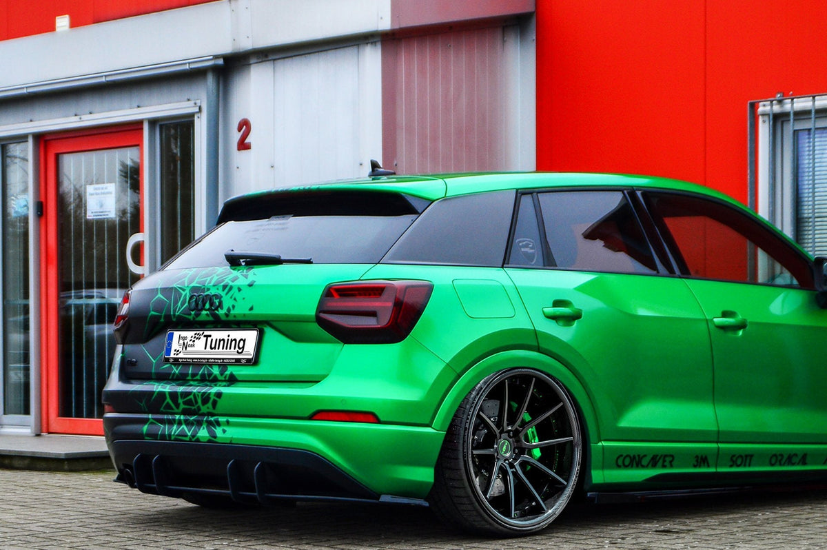 Ingo Noak Tuning Bodykit für Audi Q2 GA Baujahr 2016-2020, sichtbare Karosserieteile und Frontstoßstange.