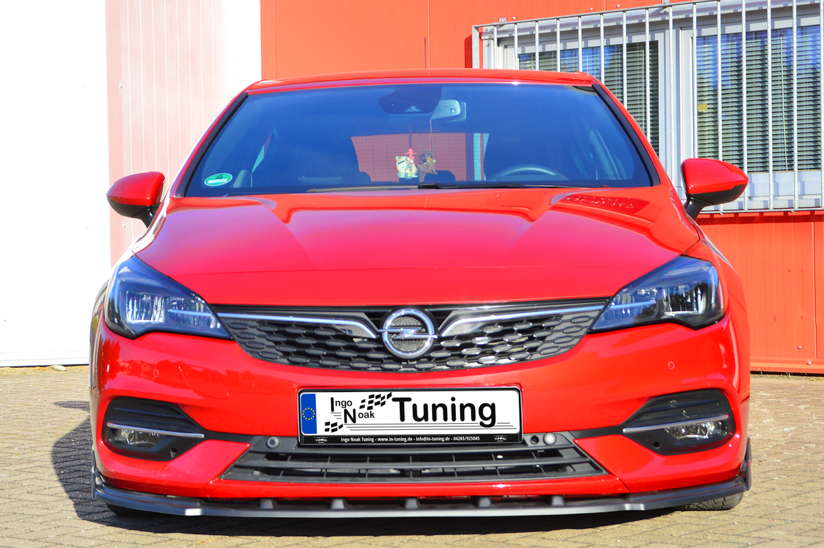 Cup Frontspoilerlippe mit Wing für Opel Astra K 5 türer + Sportstourer
