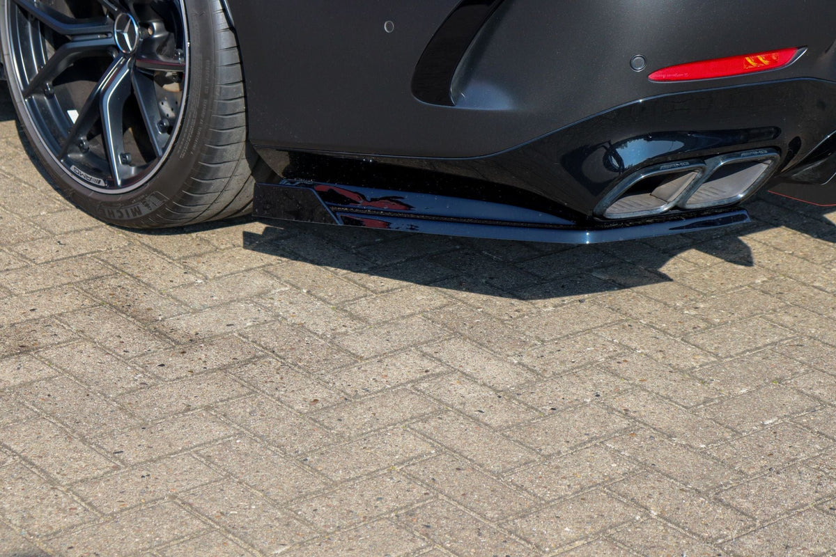 Heckansatz Seitenteile mit Wing für Mercedes AMG GT 63S X290, Ingo Noak Tuning, sichtbare Seitenteile und Wing-Design
