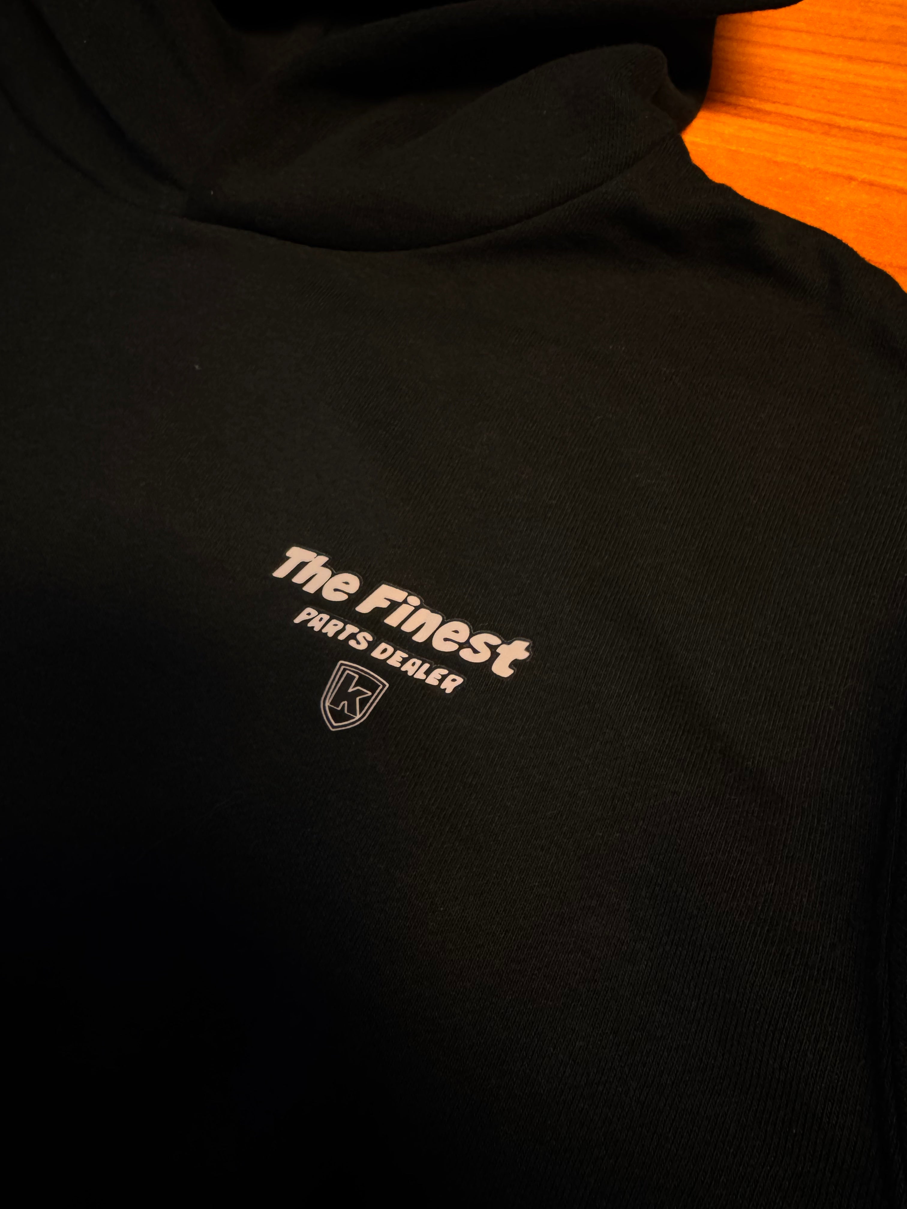 Kapuzenpullover - schwarz "Wheelbär" BIG BACK PRINT