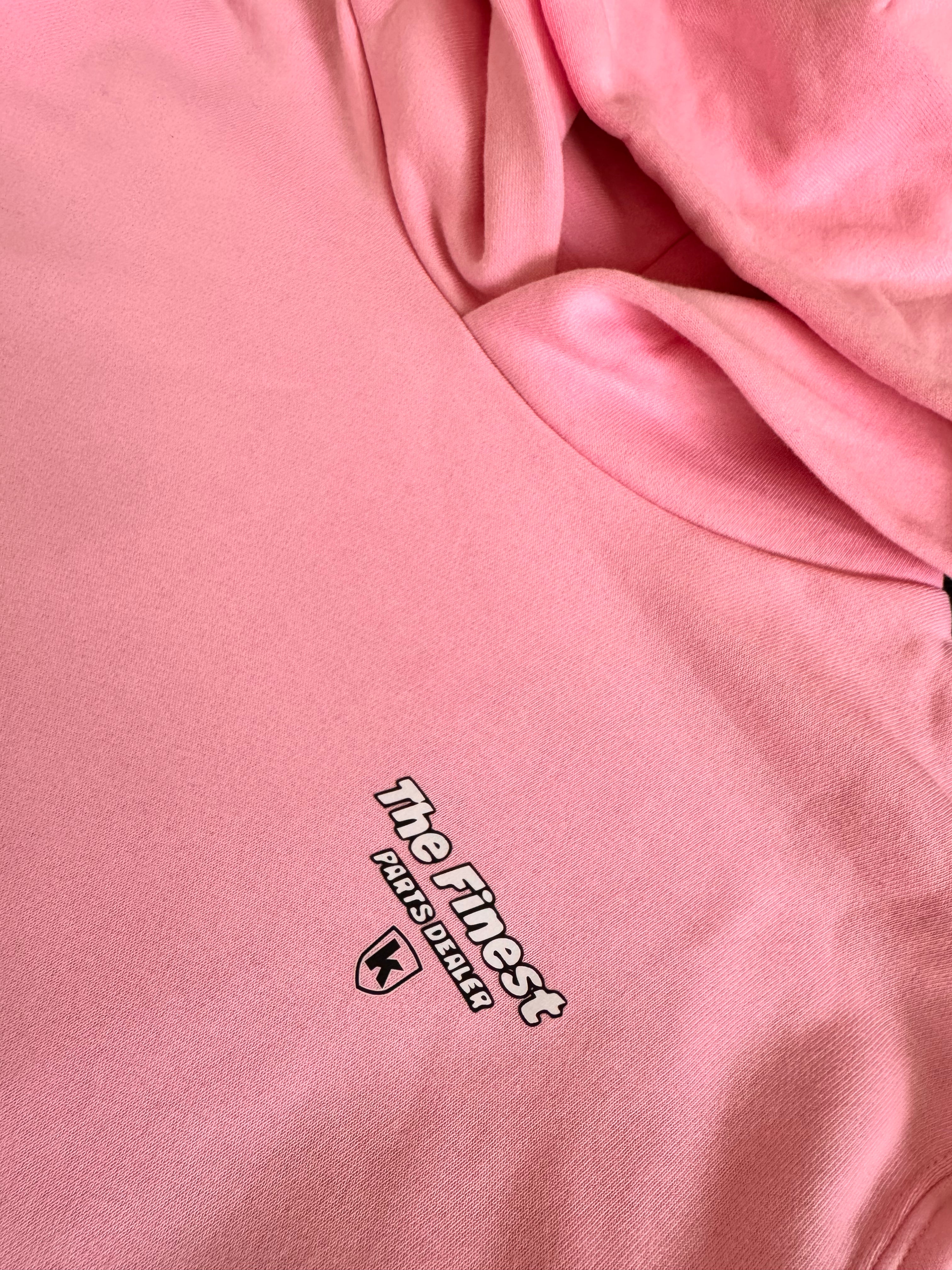Kapuzenpullover - rosa "Wheelbär" BIG BACK PRINT