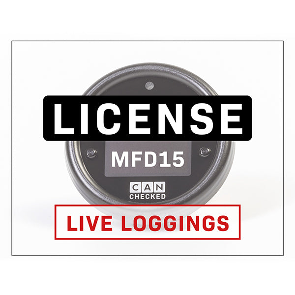 Lizenz - MFD15 Live Logging