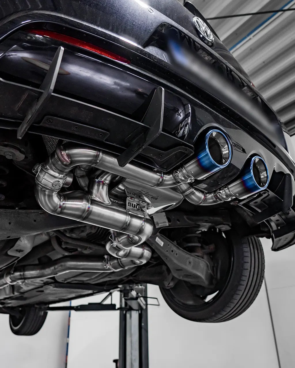 EGO-X Abgasanlage 3,5" VW Golf 5 R32, Golf 6 R (mit ECE*)