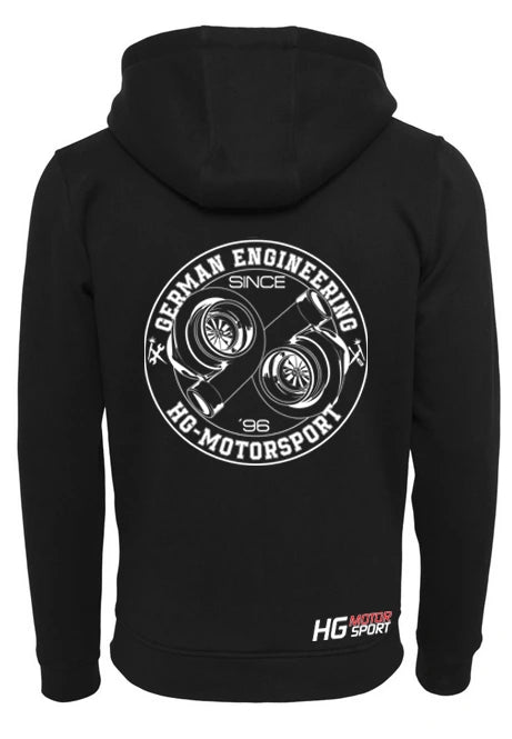 Zip-Hooded-Sweater "Double Charged Since 96"