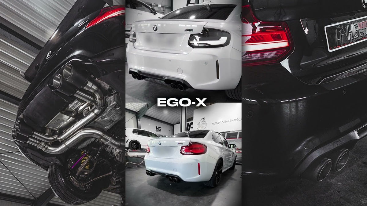 EGO-X Abgasanlage 3,5"/89mm BMW M2 Competition F22/F87 411PS (mit ECE*)