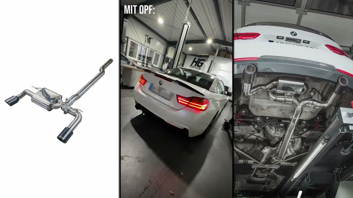 EGO-X Abgasanlage 3,5" BMW 435i/440i F32/F33/F36 (mit ECE*)
