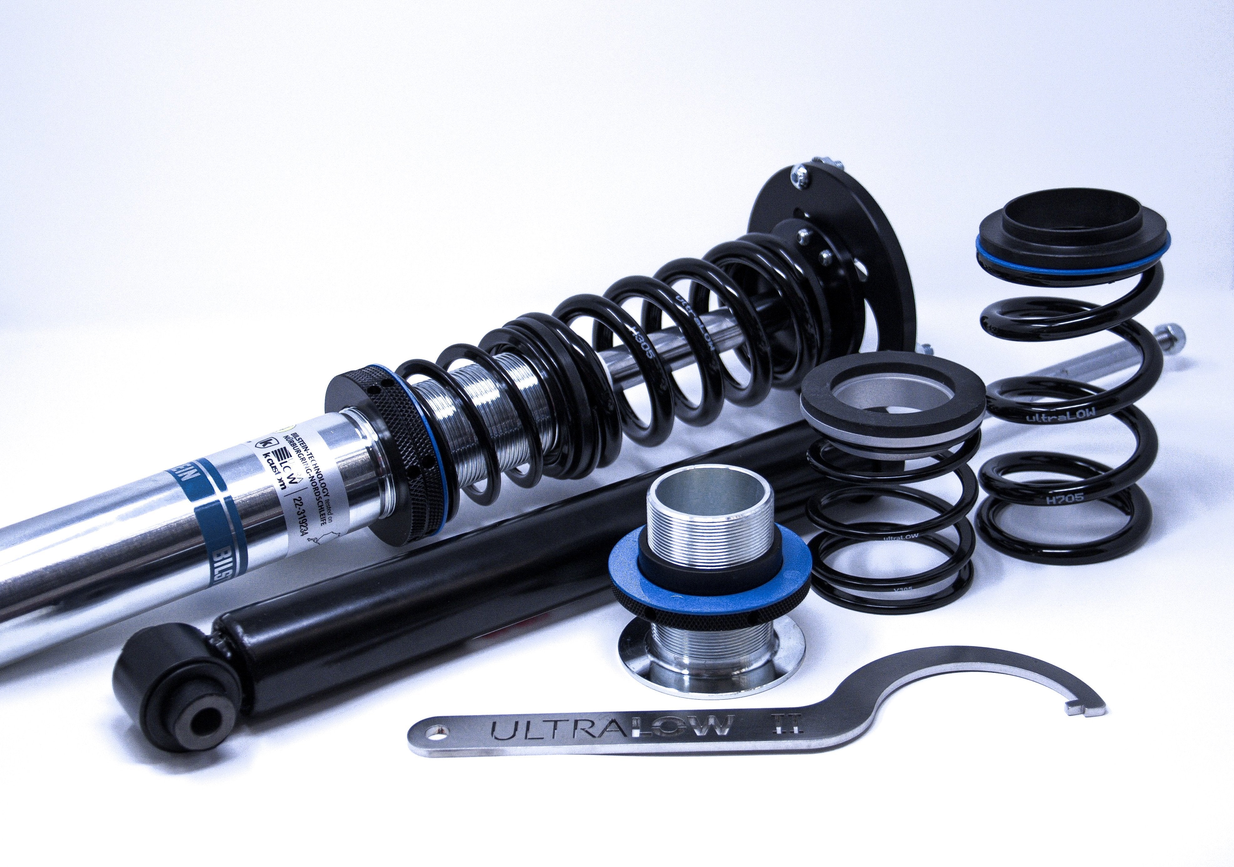 K-custom ultraLOW Gewindefahrwerk - 55 mm Mehrlenker mit Stützlager // maximal zulässige Vorderachslast: 1.220kg | maximal zulässige Hinterachslast: 1.000kg