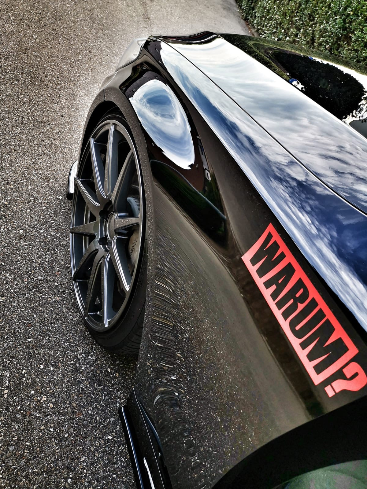 WARUM? AUFKLEBER 2 Stück