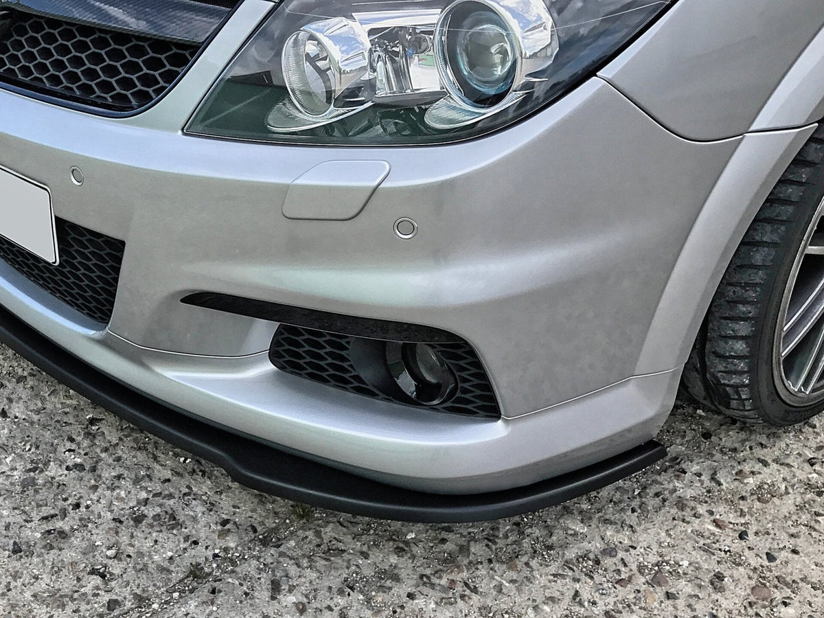Vorderer Spoilerschwert für Opel Vectra C OPC, Tuning-Frontspoilerlippe in schwarz, mit ABE, von Ingo Noak Tuning