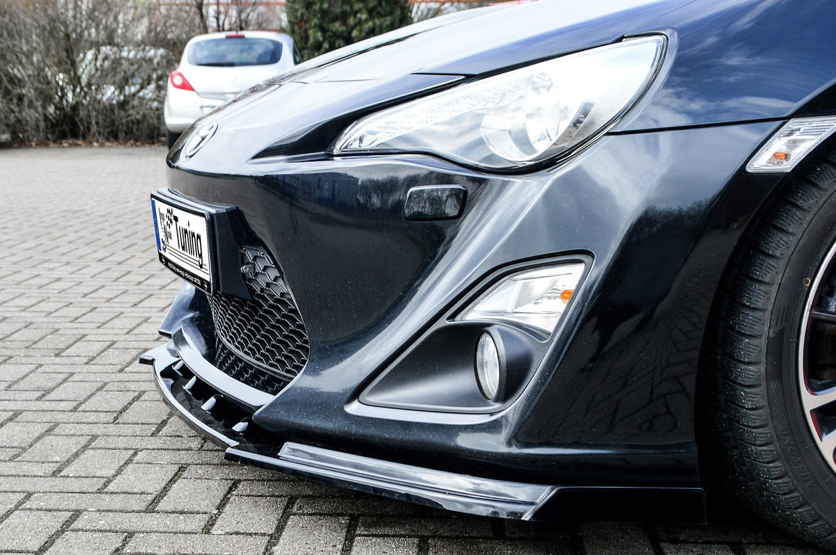 Frontspoilerlippe für Toyota GT86 von Ingo Noak Tuning, sportliches Design, aus hochwertigem Kunststoff, sichtbar an der Fahrzeugfront
