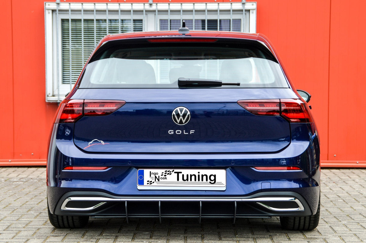 Gefräster Heckansatz mit Seitenteilen für VW Golf 8