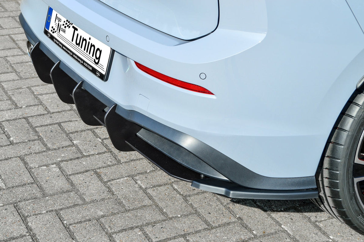 Gefräster Heckansatz mit Seitenteilen für VW Golf 8 GTD, in Ingo Noak Tuning Qualität, aus hochwertigem Material.