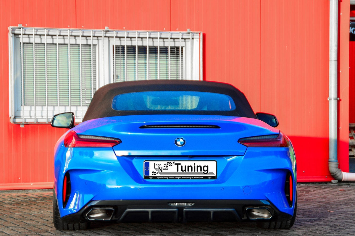 Ingo Noak Tuning Heckansatz Aufsätze für BMW Z4 G29, aerodynamische Autoteile, schwarz, sichtbar auf der Fahrzeugrückseite