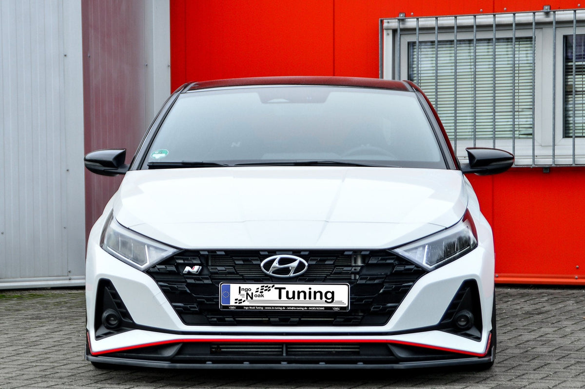 Ingo Noak Tuning Bodykit für Hyundai I20N Performance ab 2021, Frontstoßstange, Seitenschweller und Heckdiffusor sichtbar