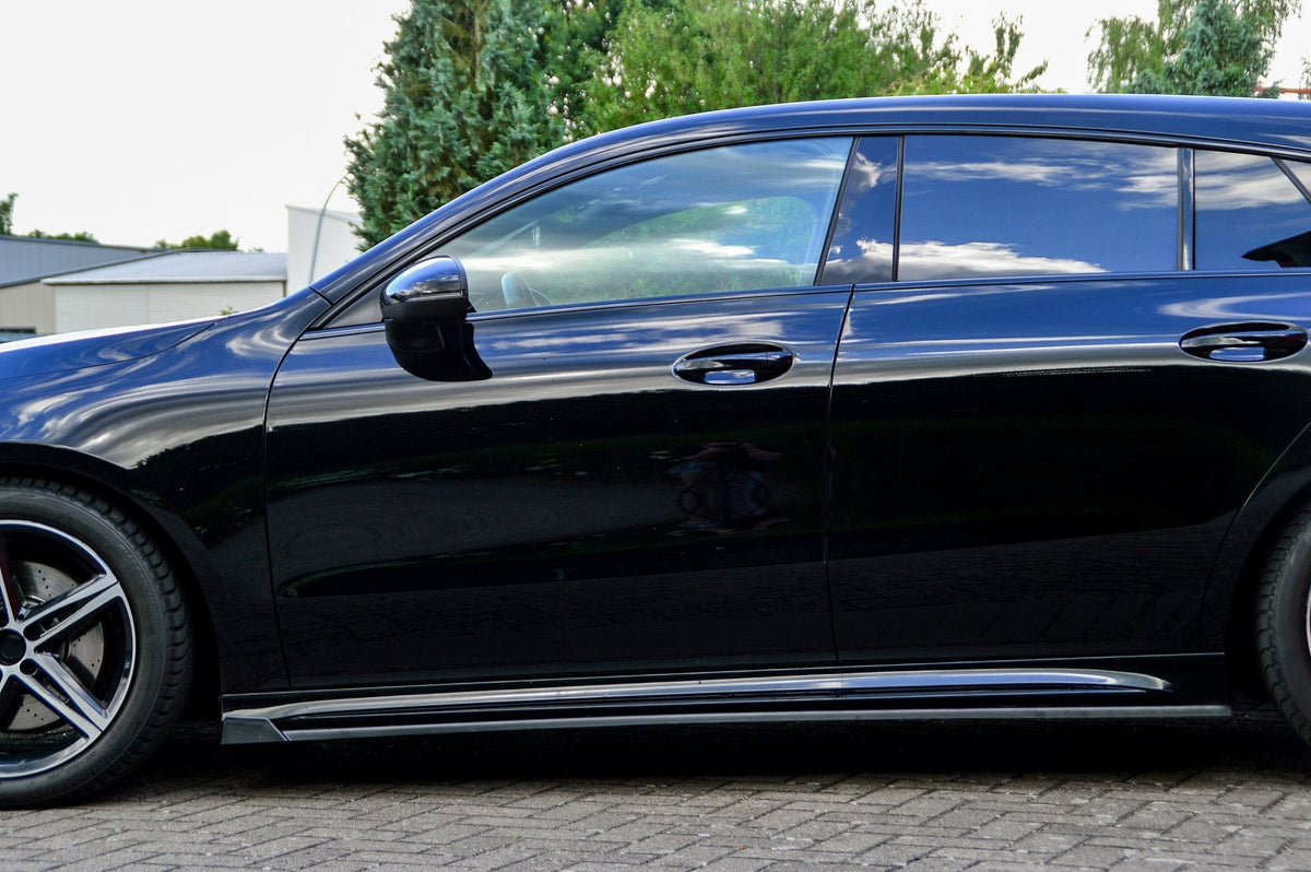 CUP Seitenschweller mit Wing vorne für Mercedes CLA X118 C118 AMG-Line ab Bj.:2019