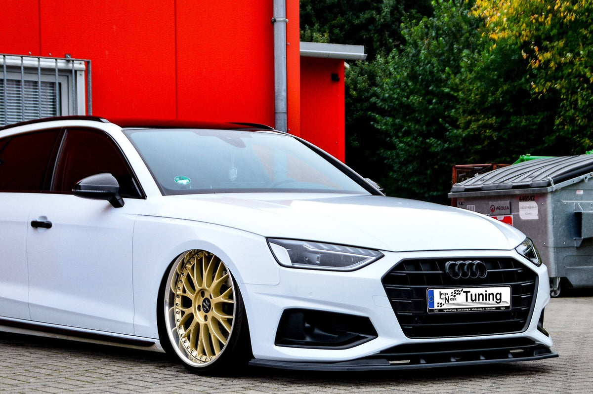 Frontspoilerlippe für Audi A4 B9 Facelift ab 2019, Ingo Noak Tuning, aus hochwertigem Material, sichtbar auf dem Bild