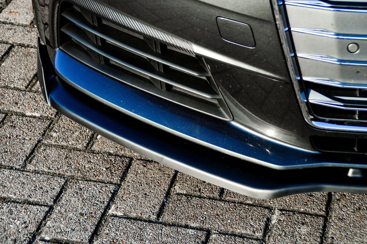 Frontspoilerlippe mit Wings für Audi A4 B9 ab 2015-2019, Ingo Noak Tuning, aus Kunststoff, passend für den Fahrzeugfrontbereich