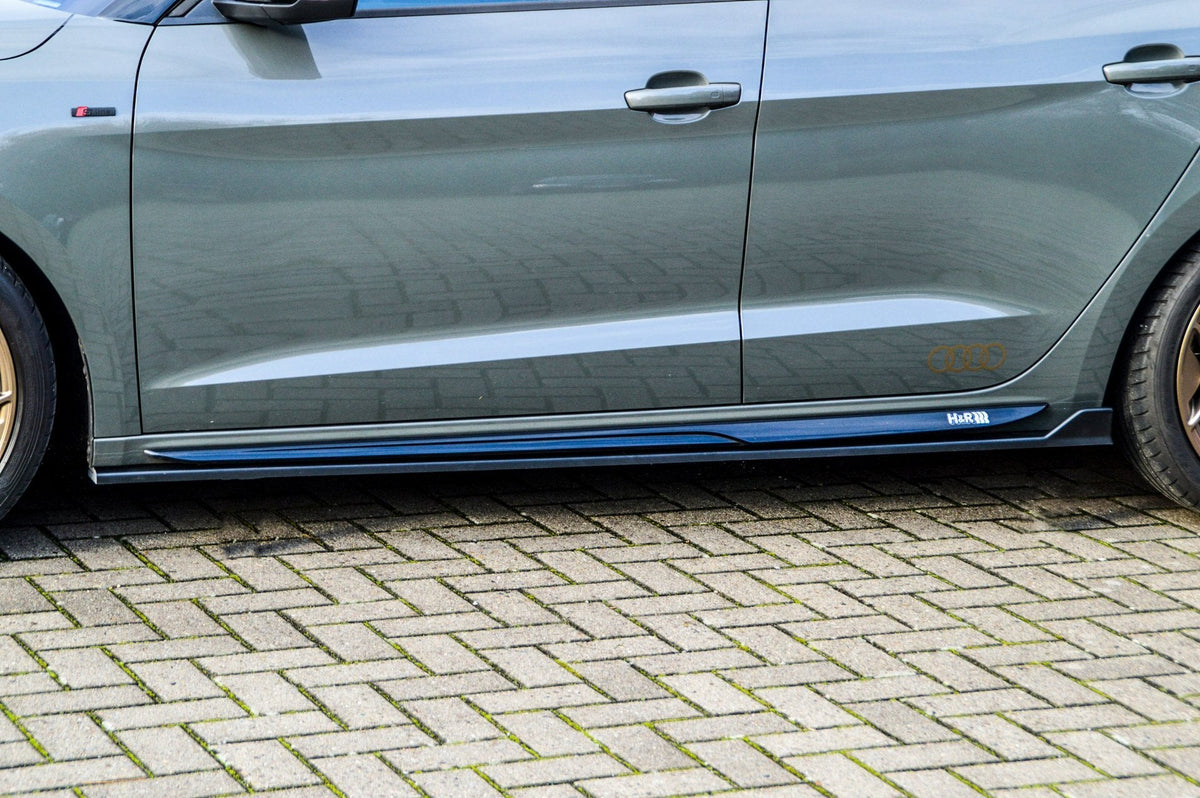 Seitenschweller aus ABS für Audi A1 GB Sportback S-Line ab 2018, Ingo Noak Tuning, zeigt die aerodynamische Autoverkleidung
