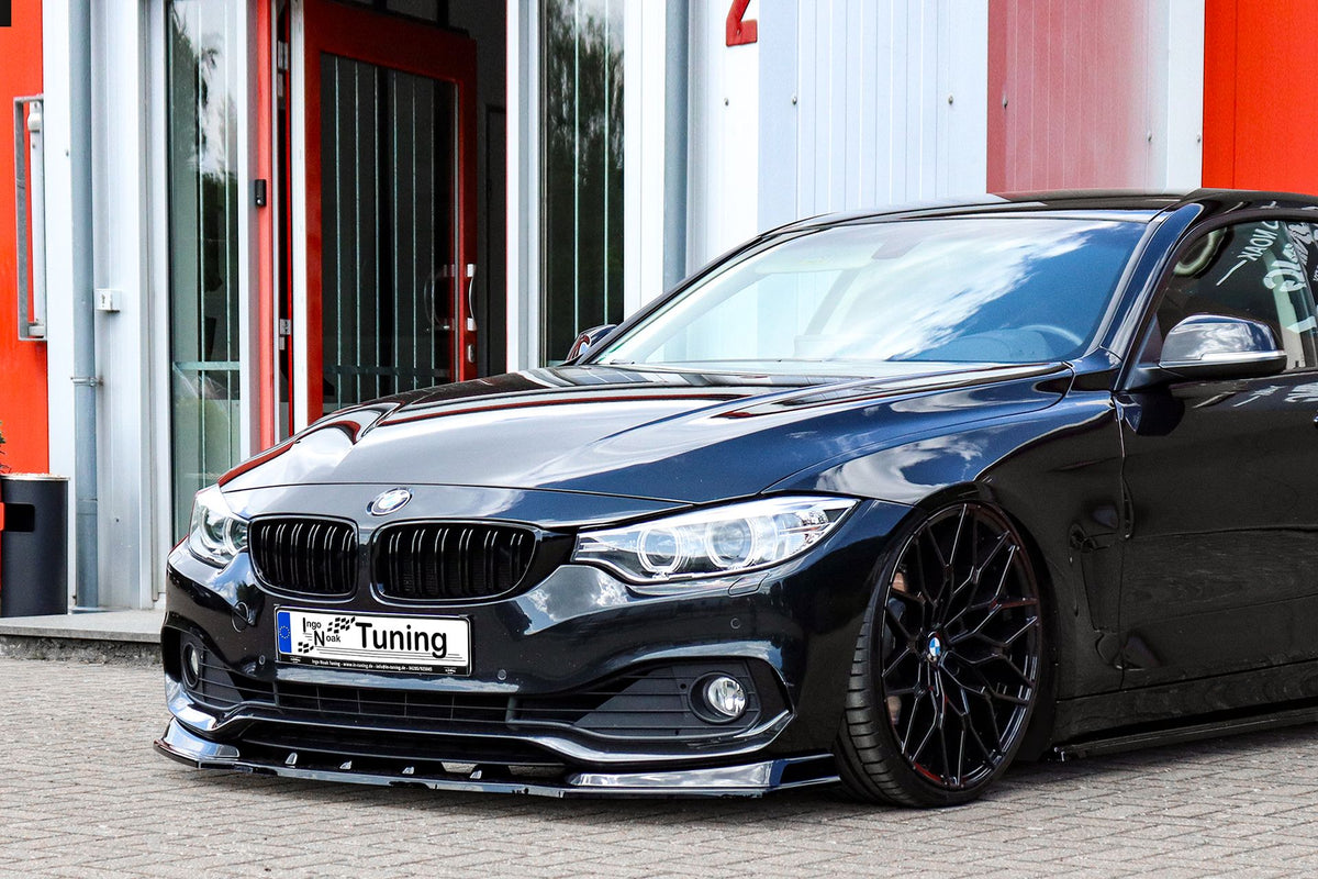 Frontspoilerlippe für BMW 4er F32 F33 F36, Ingo Noak Tuning, elegantes Design ohne M-Paket, aus hochwertigem Material.