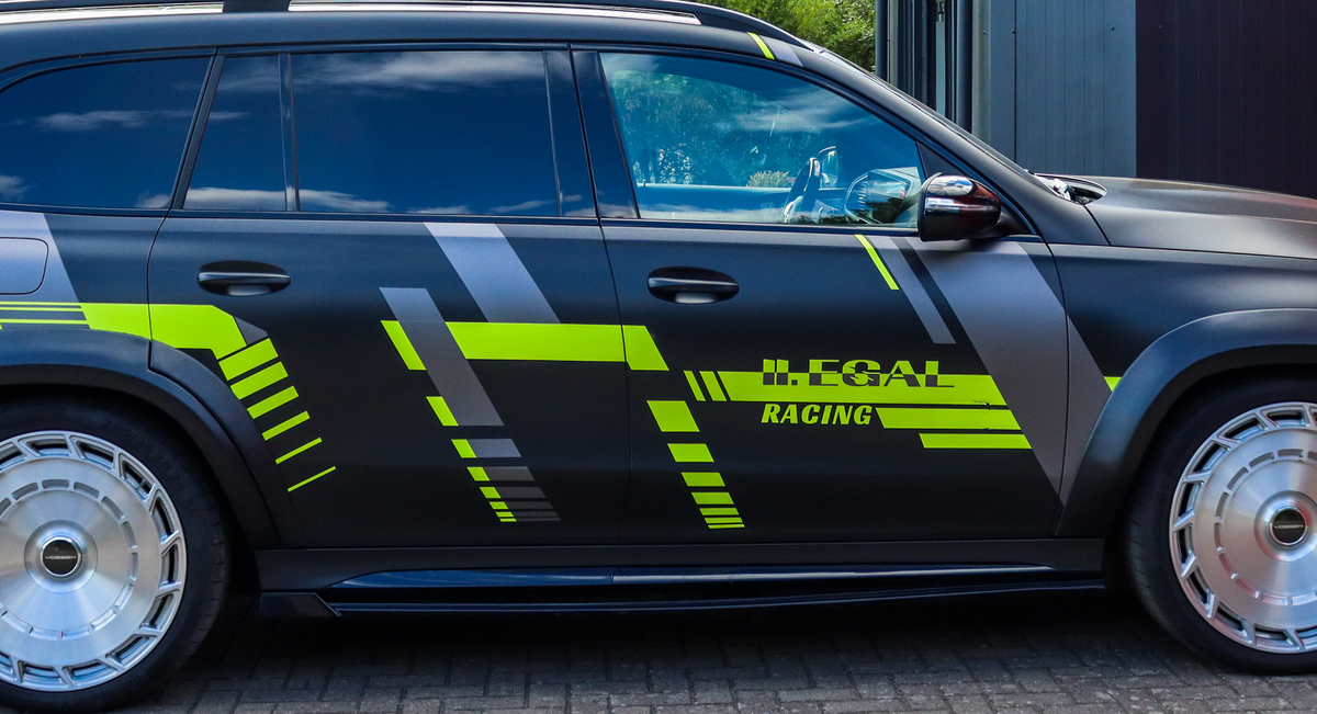 CUP Seitenschwellersatz mit Wing hinten für Mercedes GLS 63 AMG 4 Matic