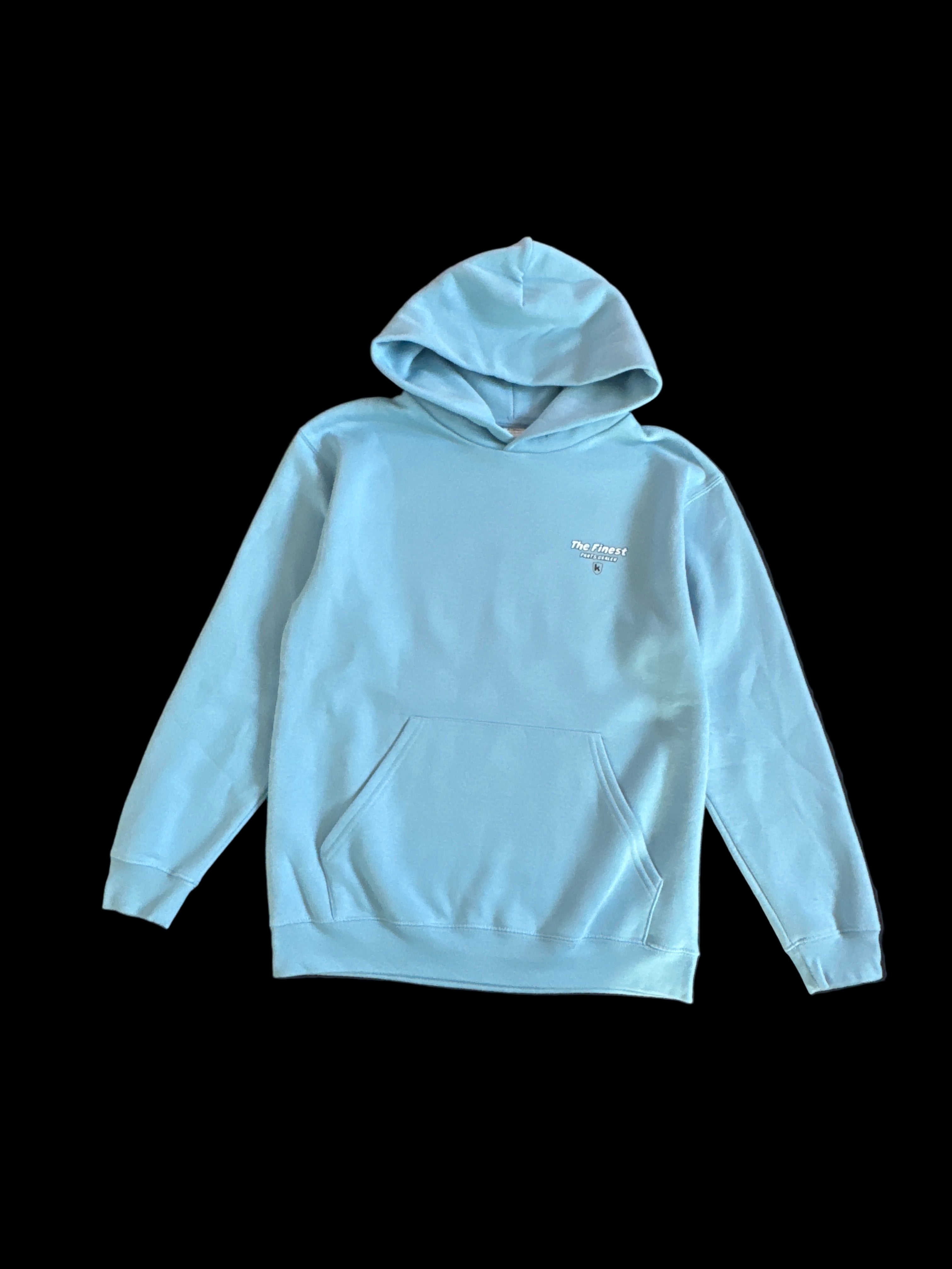 Kapuzenpullover - Hellblau   "Wheelbär" BIG BACK PRINT