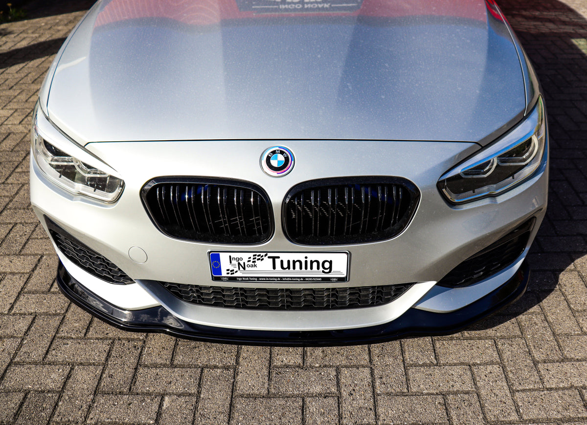 Frontspoilerlippe für BMW 1er F20 M-140i 2015-2019, Ingo Noak Tuning, aus ABS für sportliches Design und verbesserten Luftfluss