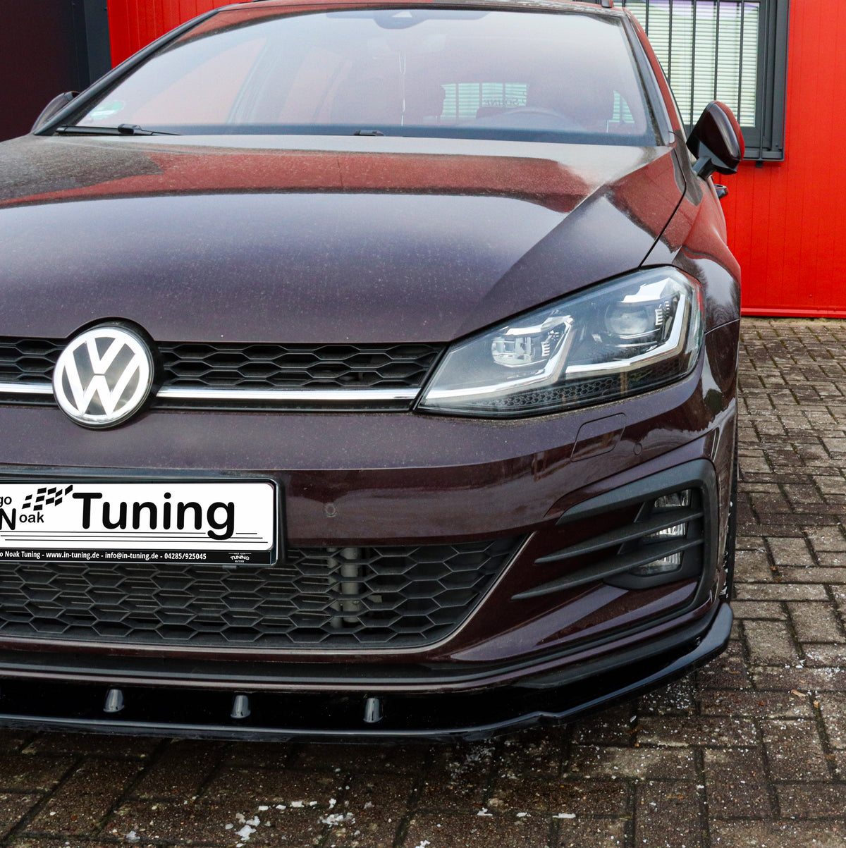 Cup Frontspoilerlippe für VW Golf 7 GTI + GTD AU Facelift