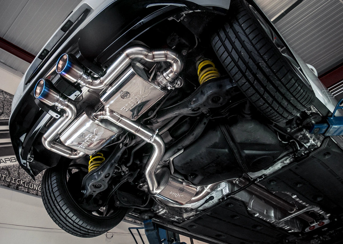 EGO-X Abgasanlage 3" R32 Look VW Golf 7 GTI/ CS/ Performance (mit ECE*)