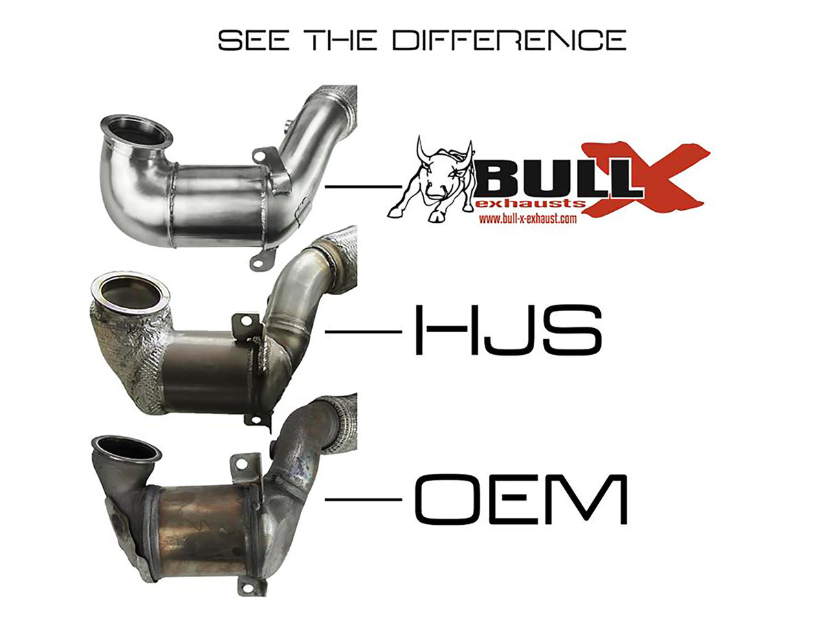 HJS ECE Downpipe 3" VAG 1.8-2.0 T(F)SI EA888 Gen.3 ( z.B. Golf 7R) 90951135