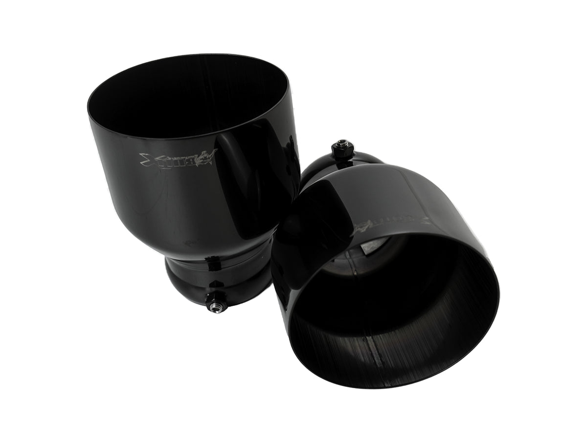 Bull-X Endrohrset: Typ 1 scharf schwarz 2x89mm (A:1x64mm + 1x76mm)