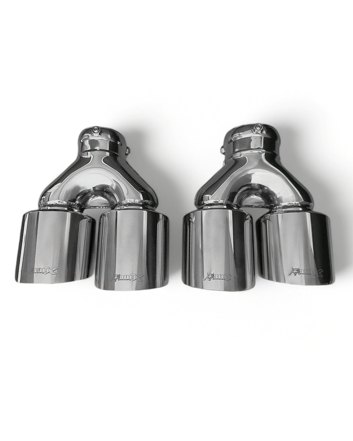 Bull-X Endrohrset Y-Style: Typ 5 CK-Style versetzt (A:1x64mm + 1x76mm)