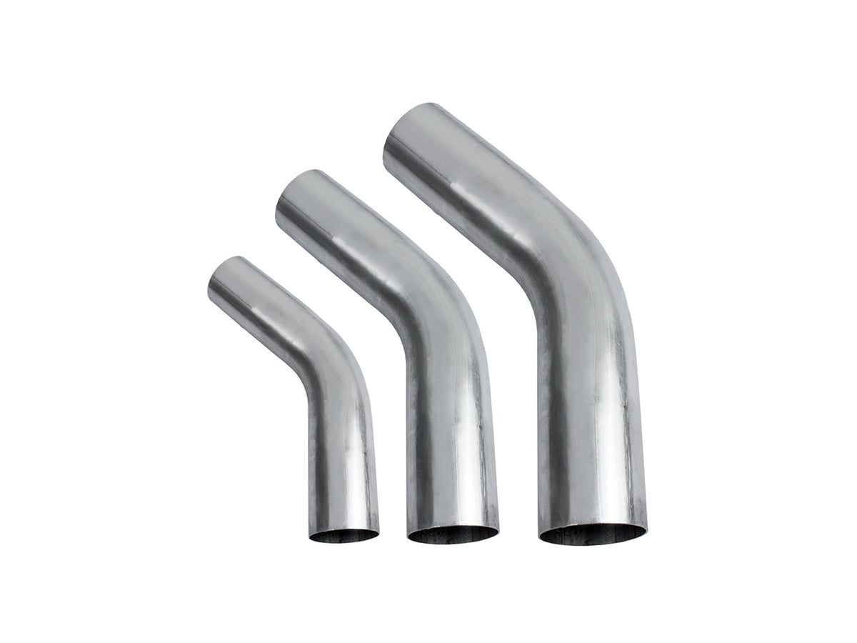 Edelstahlbogen 45°C (lang) 1,6mm Wandstärke
