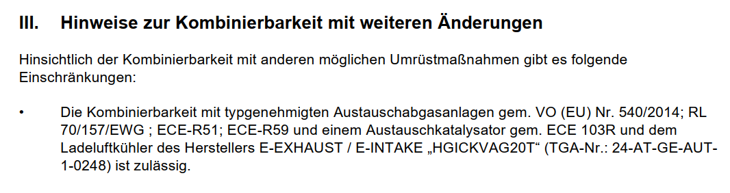 Open E-INTAKE - 2.0 TFSI EA113