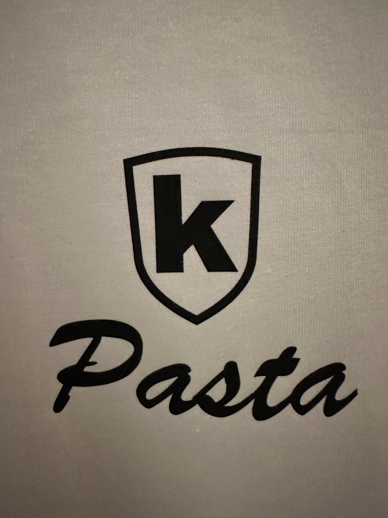 K-custom T-Shirt "La Pasta SOSPENSIONI " - Weiß